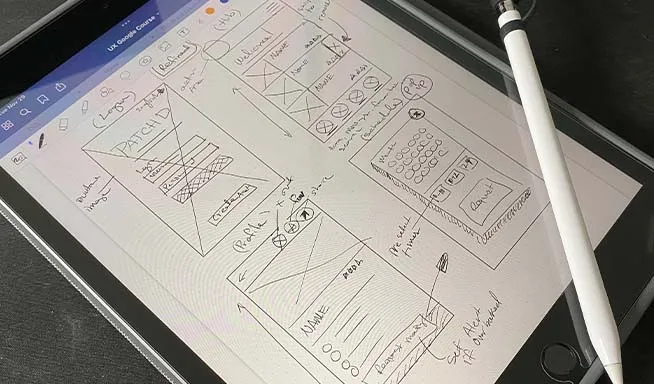 UX Design Ideation Sketches