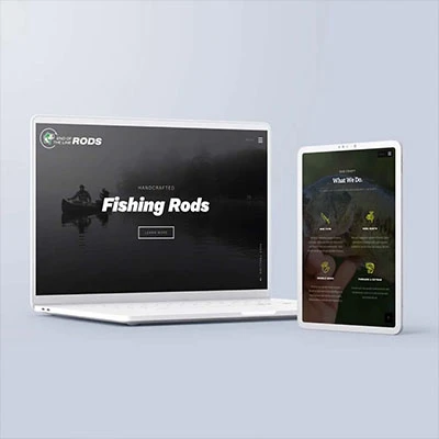 Responsive Fishing Rod Website Design